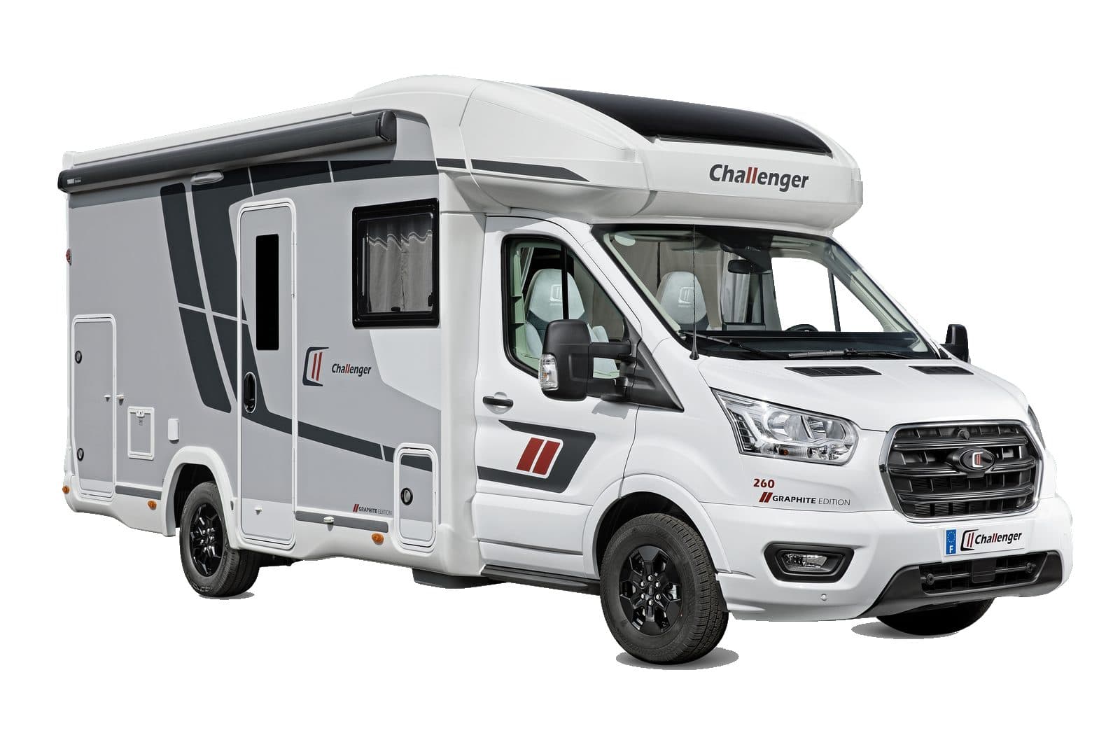Camping-car profilé Challenger 260 Graphite Edition sur base Ford Transit